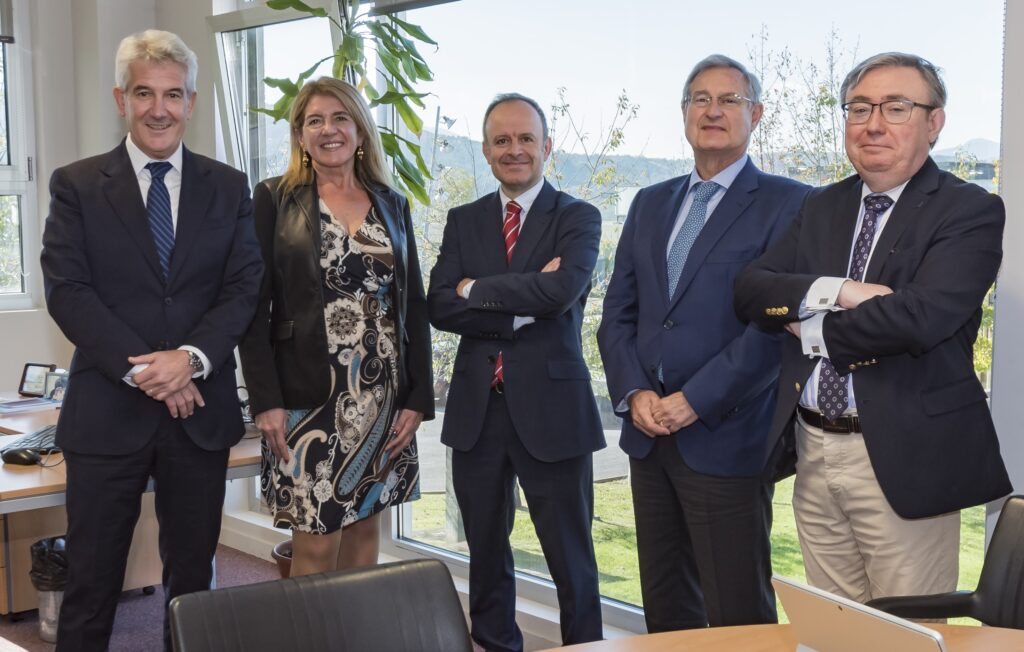 Alfonso Ganzabal, Ana Santiago, David Lopez, Jose María Borda y Diego Galar.